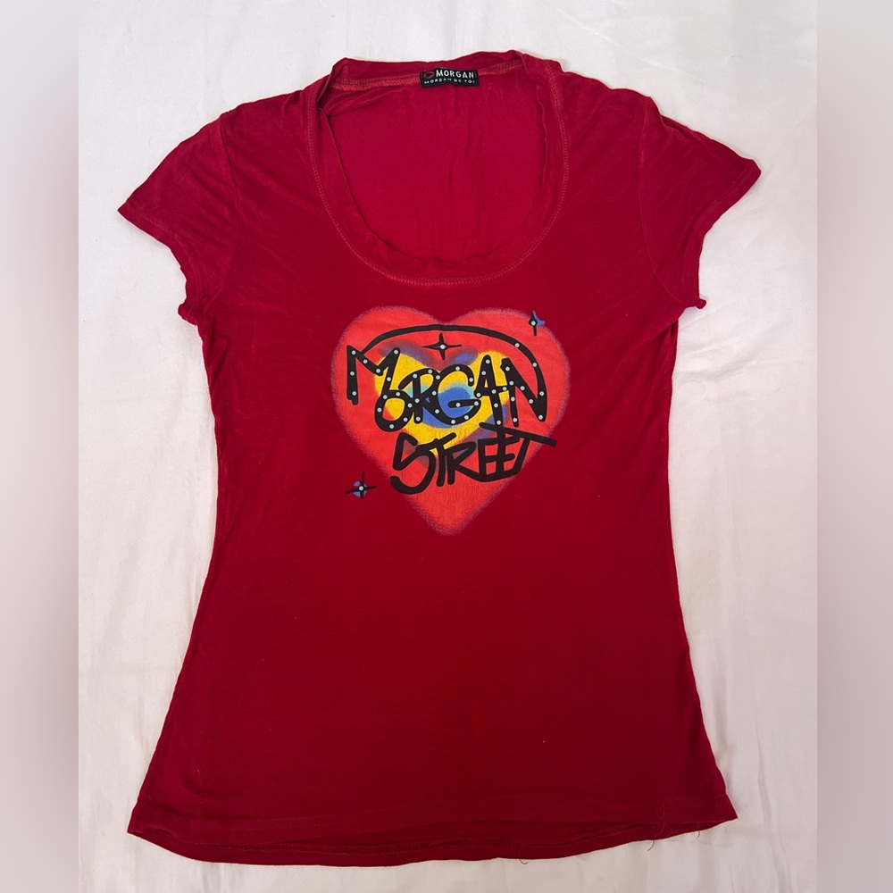 Morgan de Toi Red Heart Graphic Tee